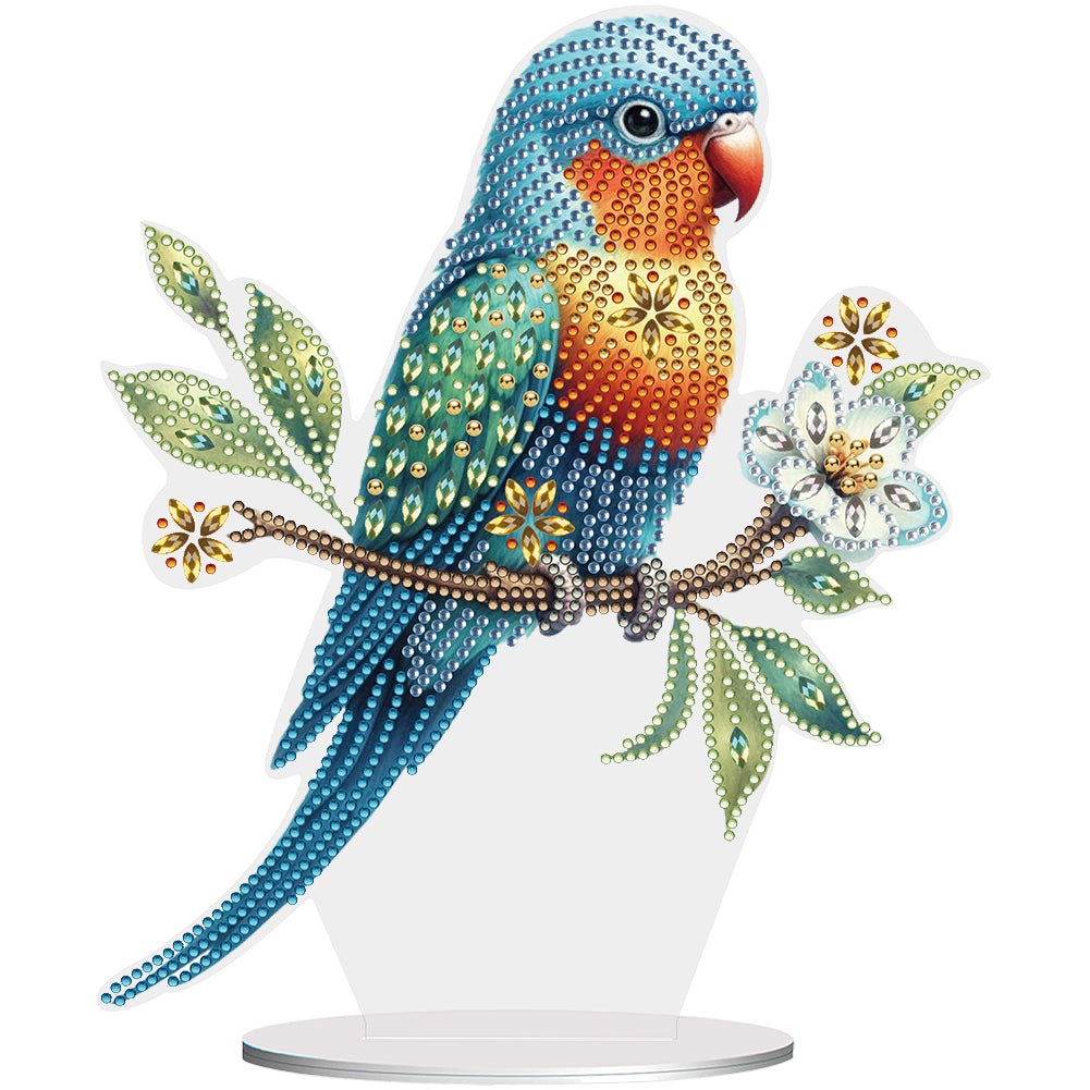 Parrot Special Shape Desktop Diamond Painting Art for Adults Beginner (GJ527)