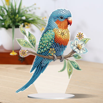 Parrot Special Shape Desktop Diamond Painting Art for Adults Beginner (GJ527)