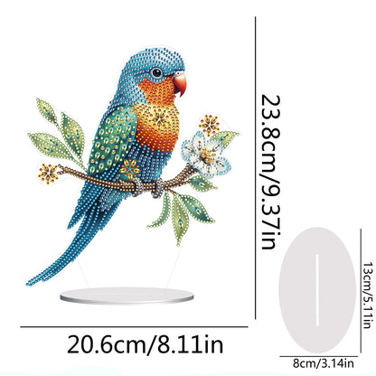 Parrot Special Shape Desktop Diamond Painting Art for Adults Beginner (GJ527)