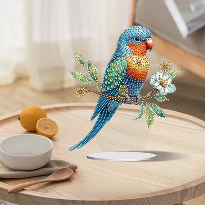 Parrot Special Shape Desktop Diamond Painting Art for Adults Beginner (GJ527)