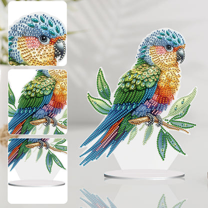 Parrot Special Shape Desktop Diamond Painting Art for Adults Beginner (GJ528)