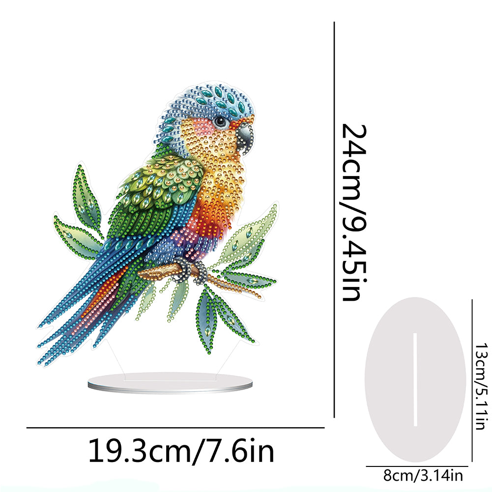 Parrot Special Shape Desktop Diamond Painting Art for Adults Beginner (GJ528)