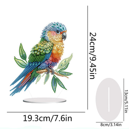 Parrot Special Shape Desktop Diamond Painting Art for Adults Beginner (GJ528)