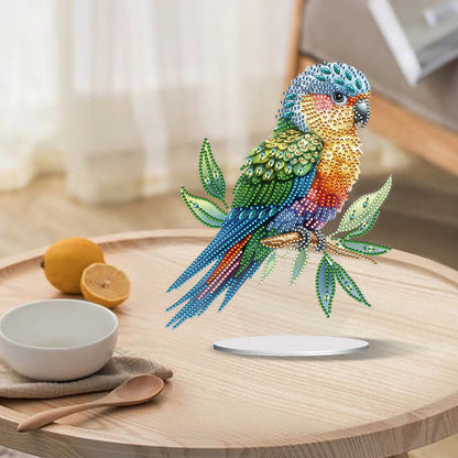 Parrot Special Shape Desktop Diamond Painting Art for Adults Beginner (GJ528)