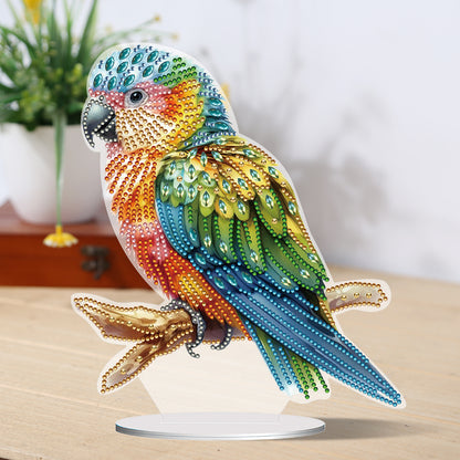 Parrot Special Shape Desktop Diamond Painting Art for Adults Beginner (GJ529)