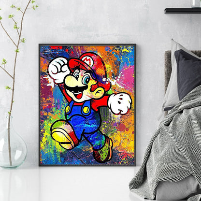 Mario - 11CT Stamped Cross Stitch 40*50CM