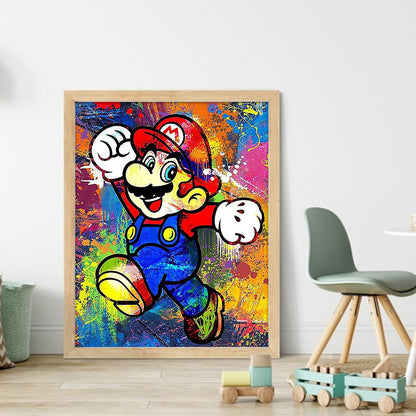 Mario - 11CT Stamped Cross Stitch 40*50CM