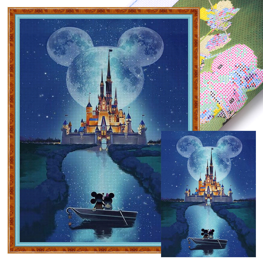 Mickey And Minnie - 11CT Stamped Cross Stitch 40*55CM