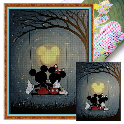 Mickey And Minnie - 11CT Stamped Cross Stitch 40*55CM