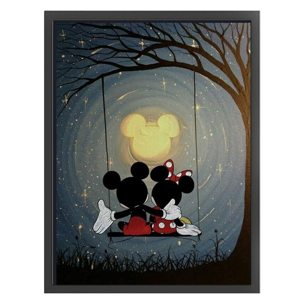 Mickey And Minnie - 11CT Stamped Cross Stitch 40*55CM