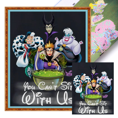 Disney Villains - 11CT Stamped Cross Stitch 40*50CM