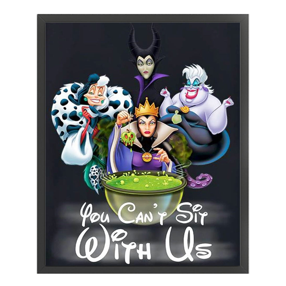 Disney Villains - 11CT Stamped Cross Stitch 40*50CM