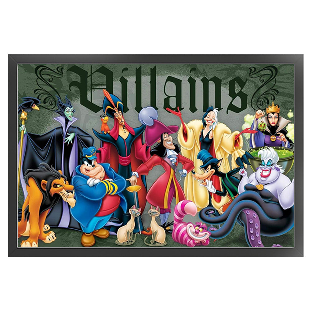 Disney Villains - 11CT Stamped Cross Stitch 70*45CM