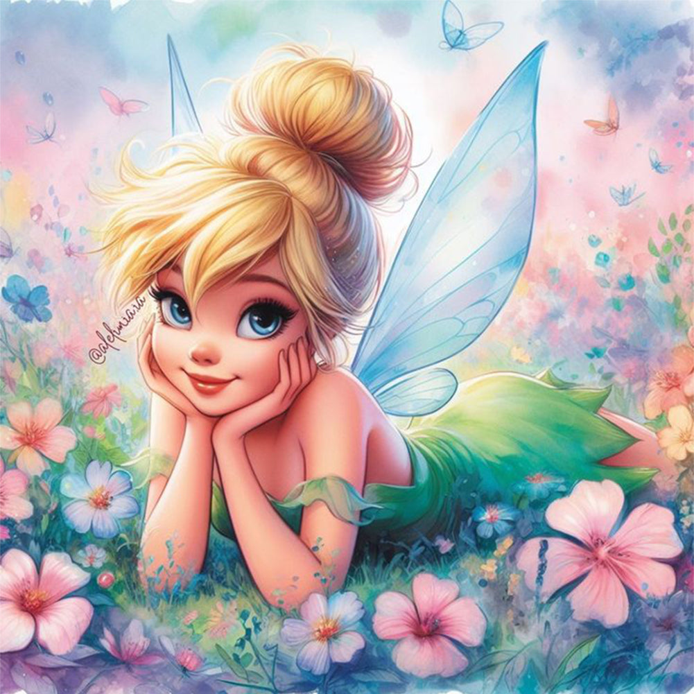 Disney-Tinker Bell Elf - 11CT Stamped Cross Stitch 40*40CM