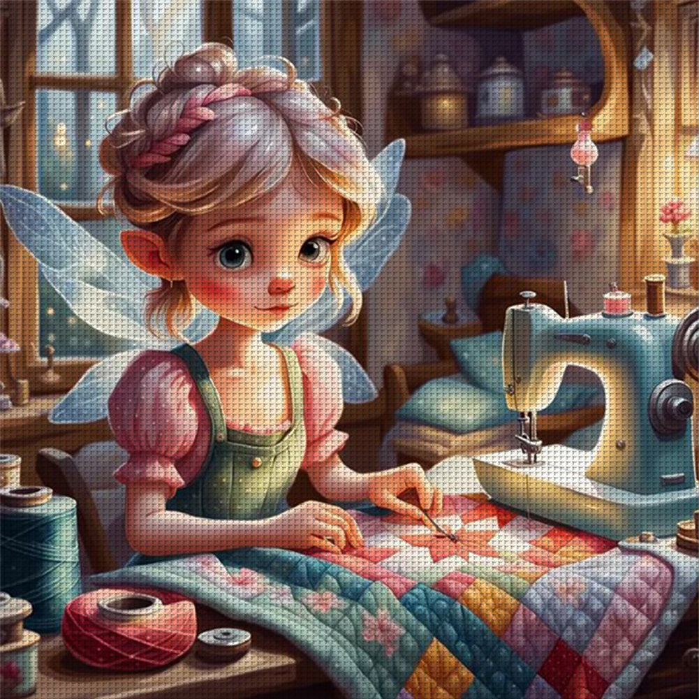 Disney-Tinker Bell Elf - 11CT Stamped Cross Stitch 40*40CM