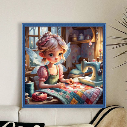 Disney-Tinker Bell Elf - 11CT Stamped Cross Stitch 40*40CM