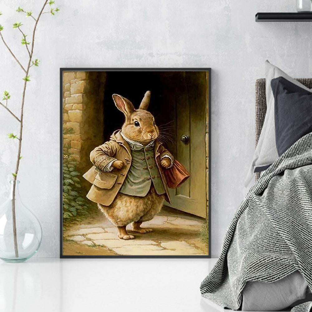 Rabbit - 11CT Stamped Cross Stitch 40*50CM