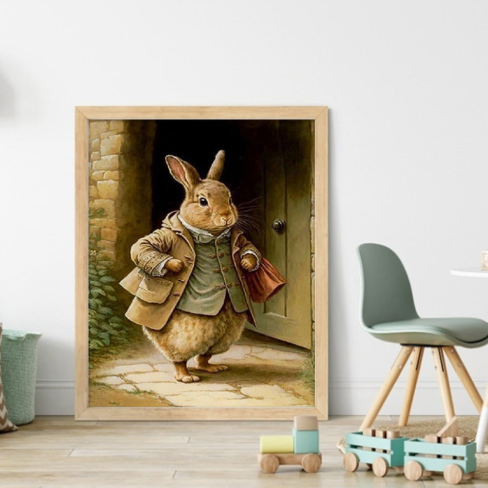 Rabbit - 11CT Stamped Cross Stitch 40*50CM