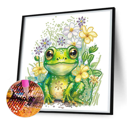 Pond Frog - Special Shaped Drill Diamond Painting 30*30CM