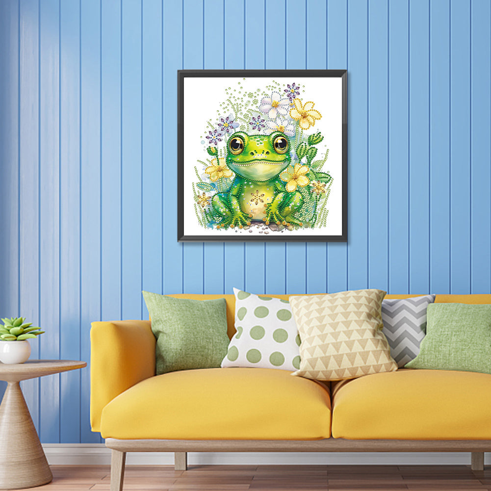 Pond Frog - Special Shaped Drill Diamond Painting 30*30CM