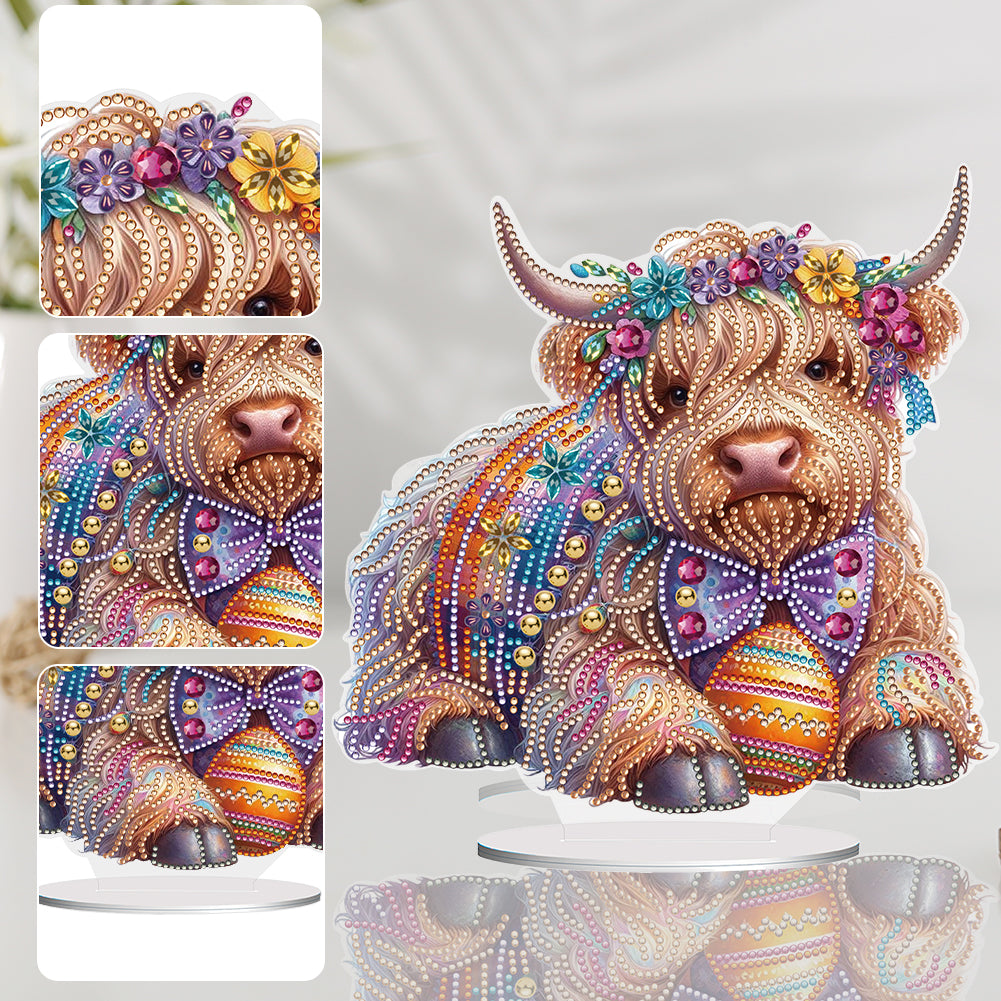 Special Shaped Yak Desktop Diamond Painting Gift for Beginner Kids (Yak Egg)