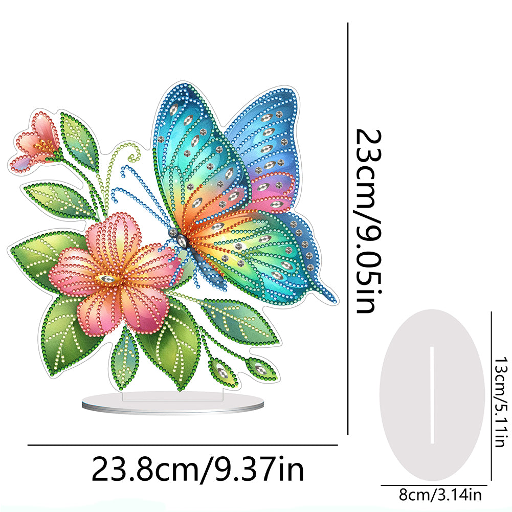 Special Shape Flower Butterfly Desktop Diamond Painting Art Office Decor (GJ506)