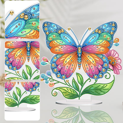 Special Shape Flower Butterfly Desktop Diamond Painting Art Office Decor (GJ507)