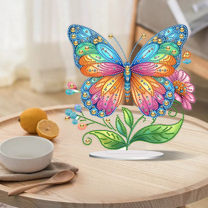 Special Shape Flower Butterfly Desktop Diamond Painting Art Office Decor (GJ507)