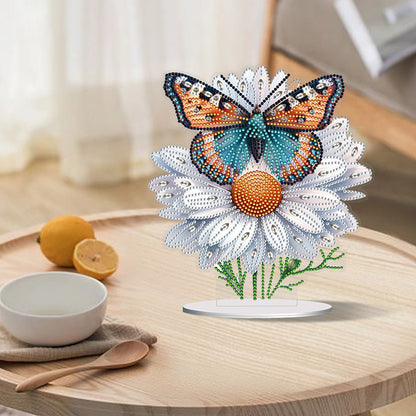 Special Shape Flower Butterfly Desktop Diamond Painting Art Office Decor (GJ508)