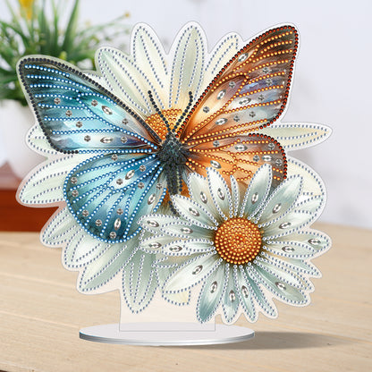 Special Shape Flower Butterfly Desktop Diamond Painting Art Office Decor (GJ510)