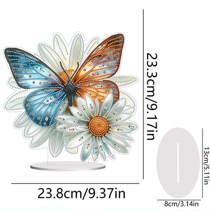 Special Shape Flower Butterfly Desktop Diamond Painting Art Office Decor (GJ510)