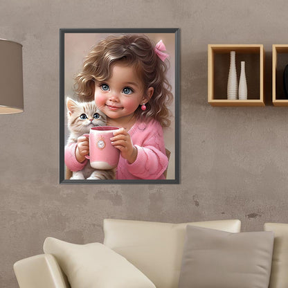 Little Girl - Full Round Drill Diamond Painting 30*40CM