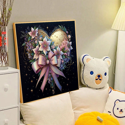 Flowers Of Love - Full Round Drill Diamond Painting 40*40CM