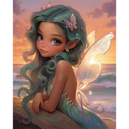 Fantasy Elf Girl - Full AB Round Drill Diamond Painting 40*50CM