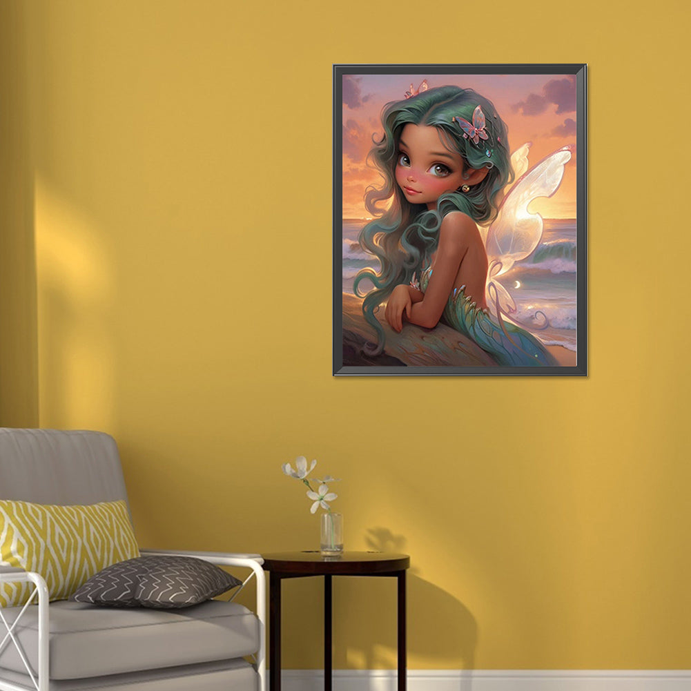 Fantasy Elf Girl - Full AB Round Drill Diamond Painting 40*50CM