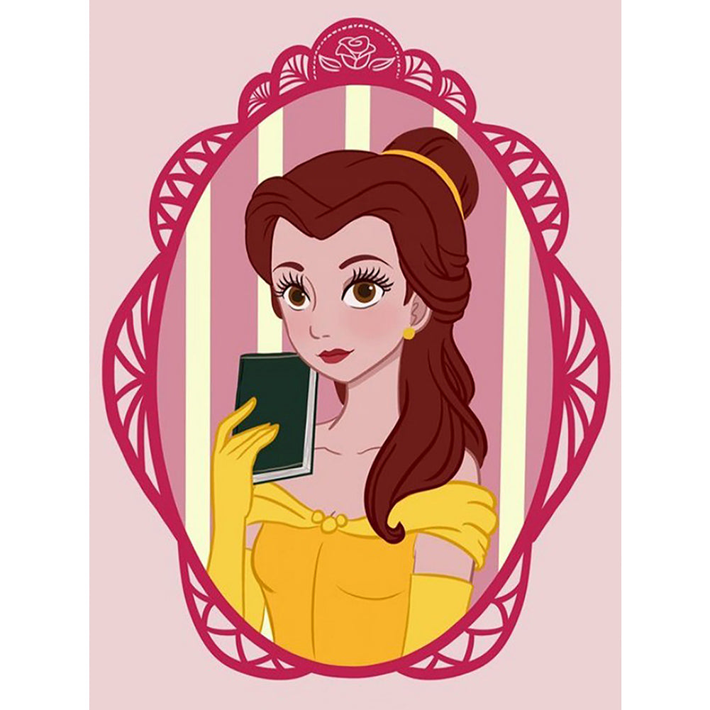 Disney Princess-Princess Belle - Full Square Drill Diamond Painting 30*40CM