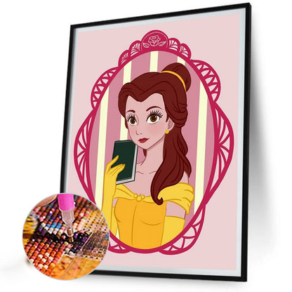 Disney Princess-Princess Belle - Full Square Drill Diamond Painting 30*40CM