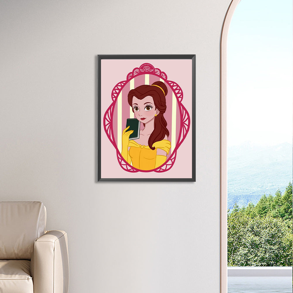 Disney Princess-Princess Belle - Full Square Drill Diamond Painting 30*40CM