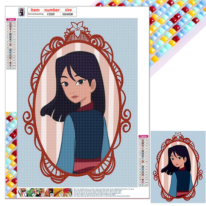 Disney Princess-Princess Mulan - Full Square Drill Diamond Painting 30*40CM