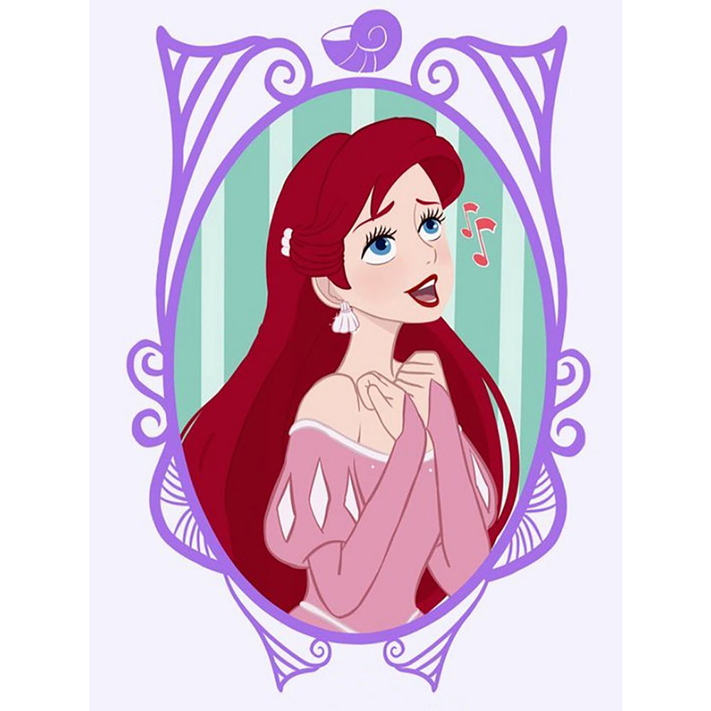 Disney Princess-Princess Ariel - Full Square Drill Diamond Painting 30*40CM