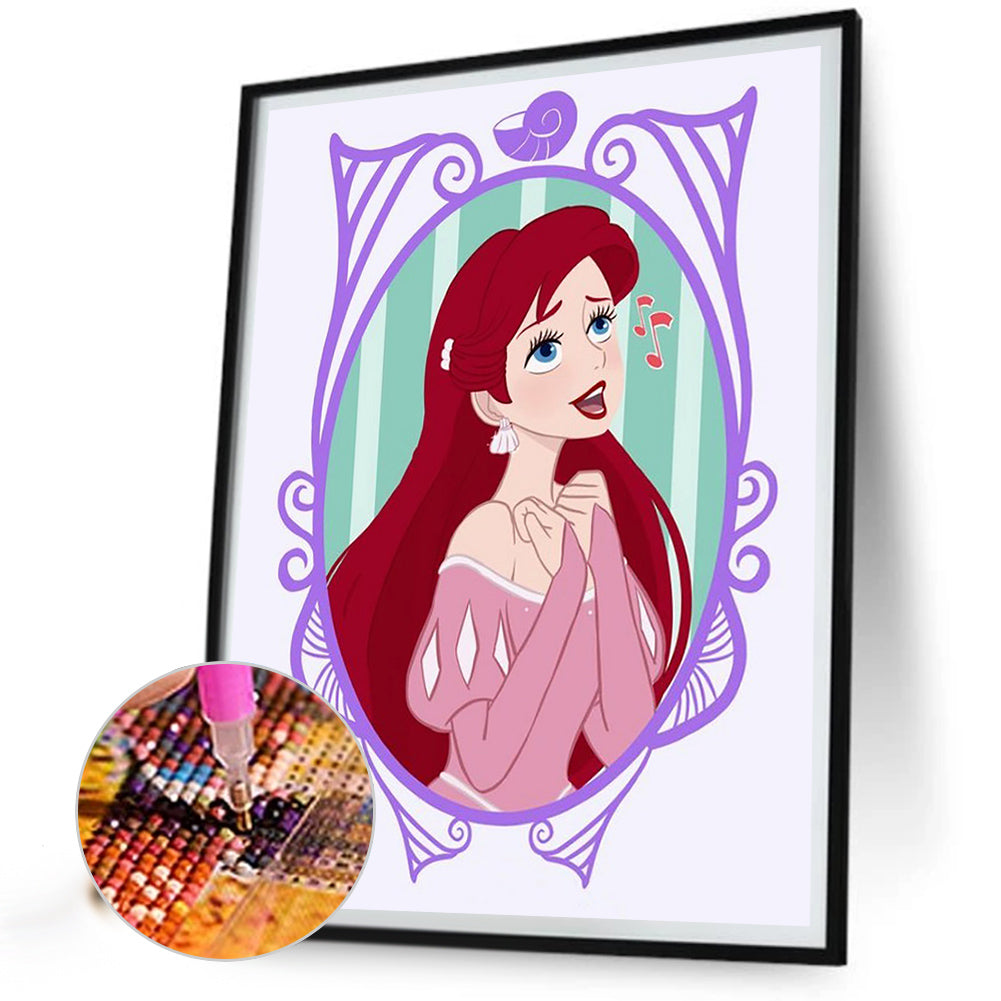 Disney Princess-Princess Ariel - Full Square Drill Diamond Painting 30*40CM