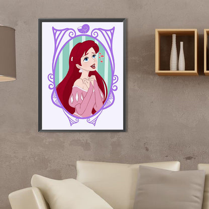 Disney Princess-Princess Ariel - Full Square Drill Diamond Painting 30*40CM