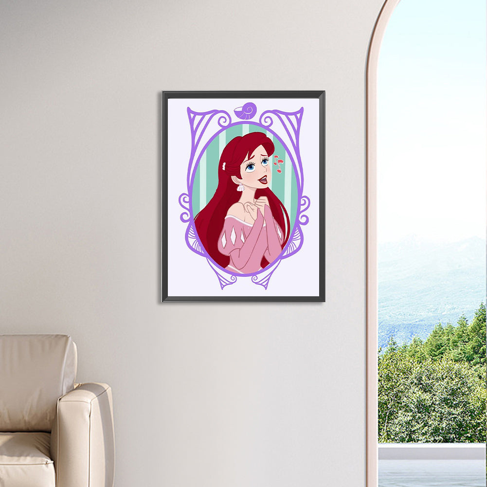 Disney Princess-Princess Ariel - Full Square Drill Diamond Painting 30*40CM