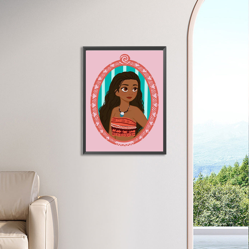 Disney Princess-Princess Moana - Full Square Drill Diamond Painting 30*40CM