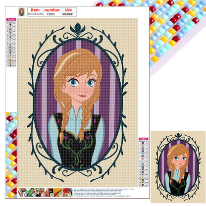 Disney Princess-Princess Anna - Full Square Drill Diamond Painting 30*40CM