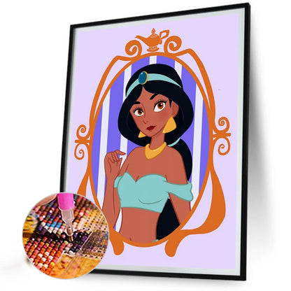 Disney Princess-Princess Jasmine - Full Square Drill Diamond Painting 30*40CM