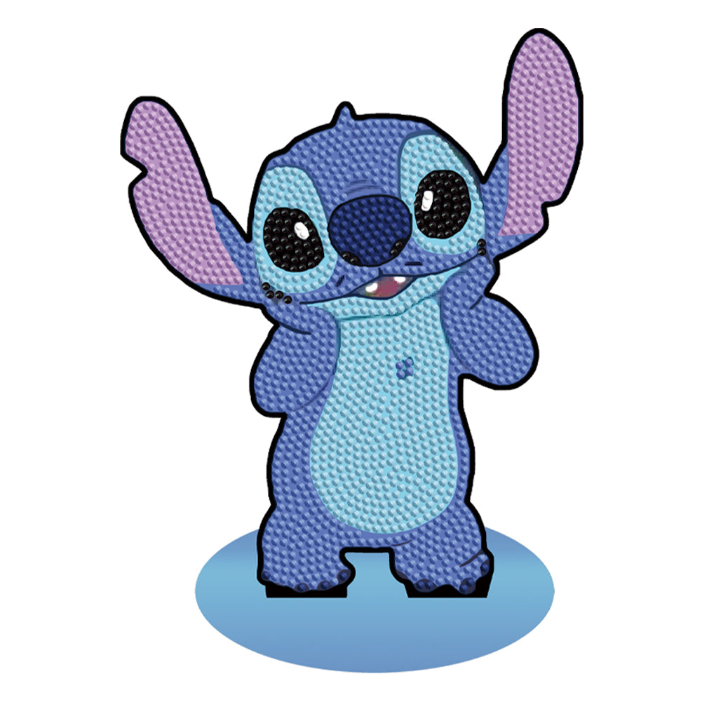 Special Shaped Wooden Stitch Desktop Diamond Painting Art for Home Decor (Blue)