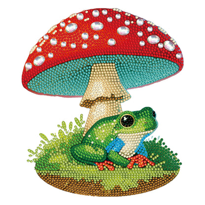 Special Shape Desktop Diamond Painting Art Home Decor (Mushroom Umbrella Frog 1)