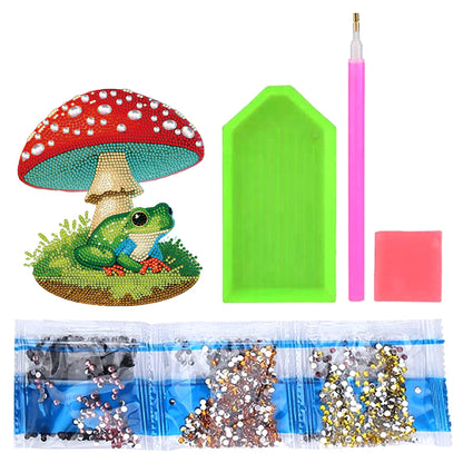 Special Shape Desktop Diamond Painting Art Home Decor (Mushroom Umbrella Frog 1)