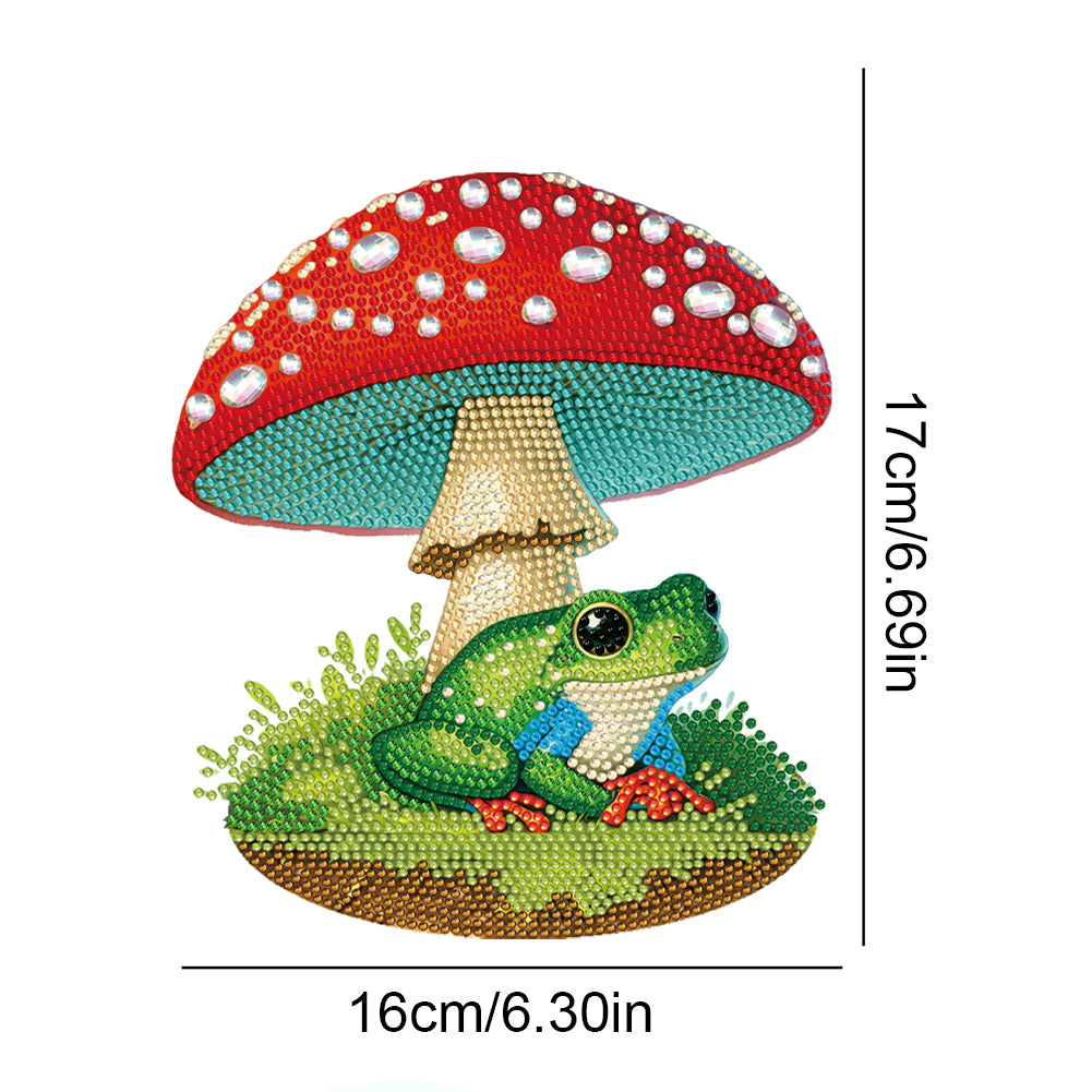 Special Shape Desktop Diamond Painting Art Home Decor (Mushroom Umbrella Frog 1)